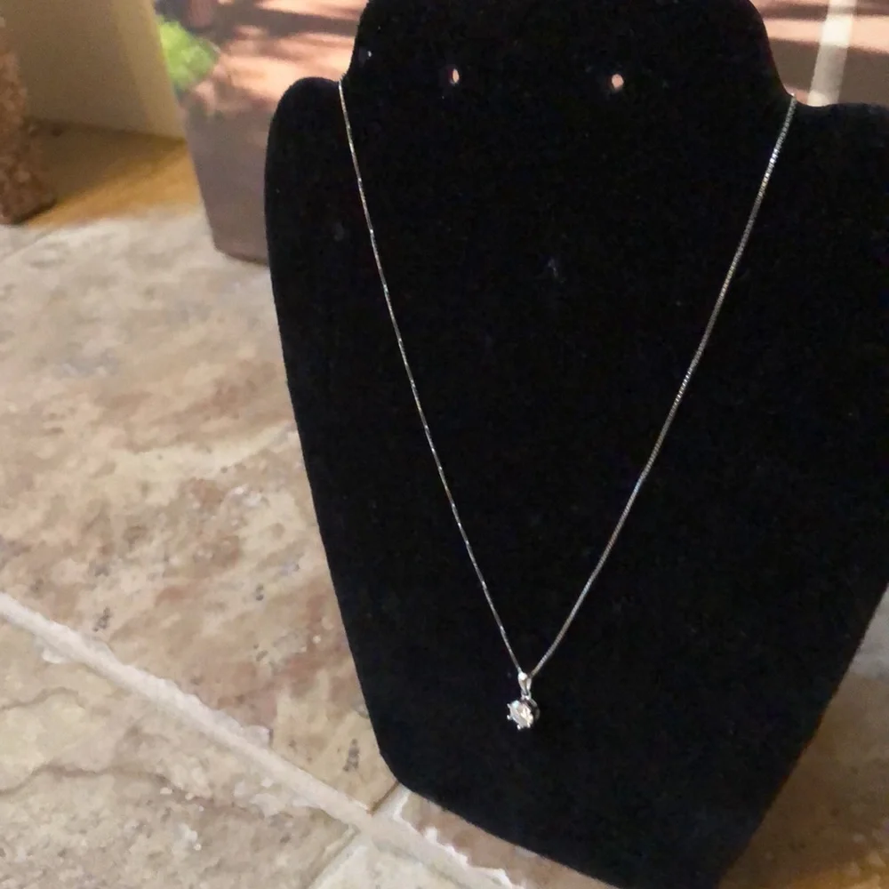 Moissanite Silver Necklace 💎 - Picture 4 of 8